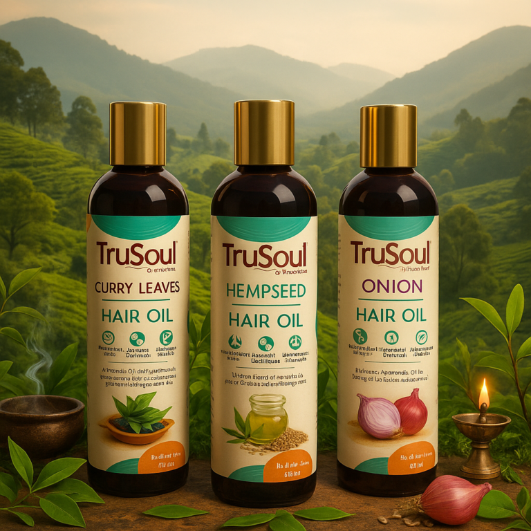 Three Oils, One Secret to Healthy Hair – Try TruSoul Today!